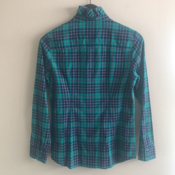 Vineyard Vines Holly Plaid Ruffle Button Down Shirt - Picture 8 of 8